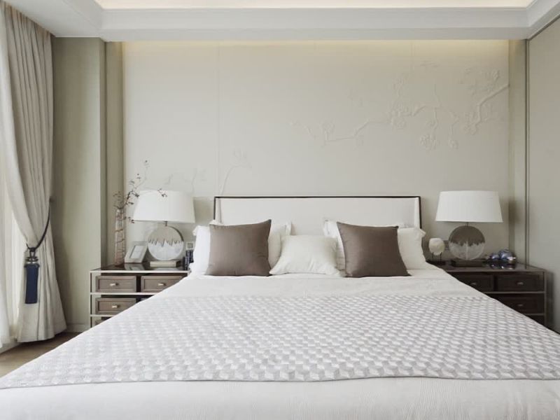 prikaz spavaće sobe u neutralnim nijansama