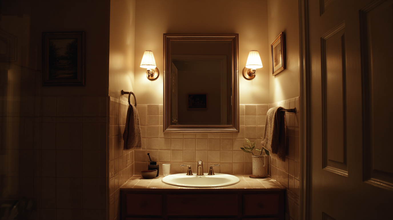 Sijalice pored ogledala u kupatilu