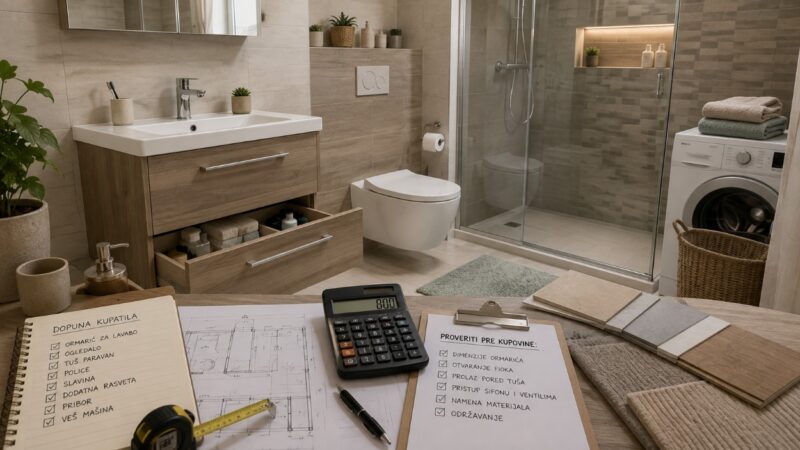 Planiranje dopune kupatila u novogradnji
